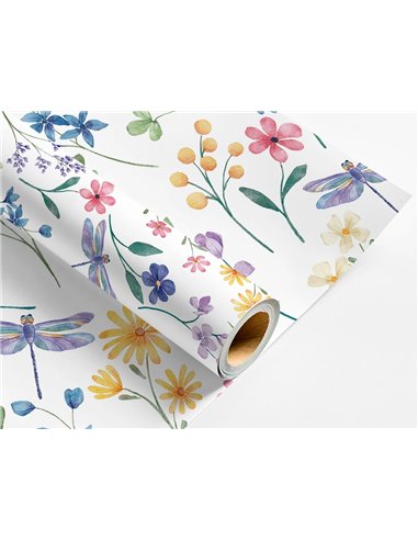 Papier cadeau liderpapel toute l'annee rouleau 0,70x2m 60g motifs assortis b-2024.