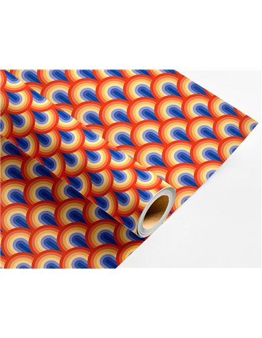 Papier cadeau liderpapel toute l'annee rouleau 0,70x2m 60g motifs assortis b-2024.