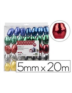 Oeuf bolduc liderpapel 20mx5m m coloris assortis.