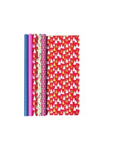 Papier cadeau clairefontaine alliance motifs assortis rouleau 0,70x2m.