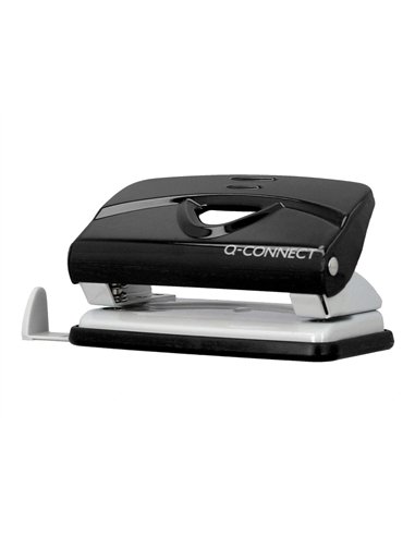 Perforateur q-connect kf14214 2 trous ouverture 1mm capacite 10 feuilles coloris noir.