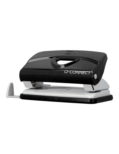 Perforateur q-connect kf14214 2 trous ouverture 1mm capacite 10 feuilles coloris noir.