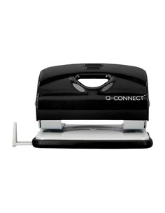 Perforateur q-connect kf14217 2 trous ouverture 2mm capacite 20 feuilles coloris noir. 2