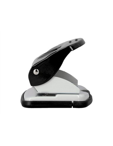 Perforateur q-connect kf14217 2 trous ouverture 2mm capacite 20 feuilles coloris noir.