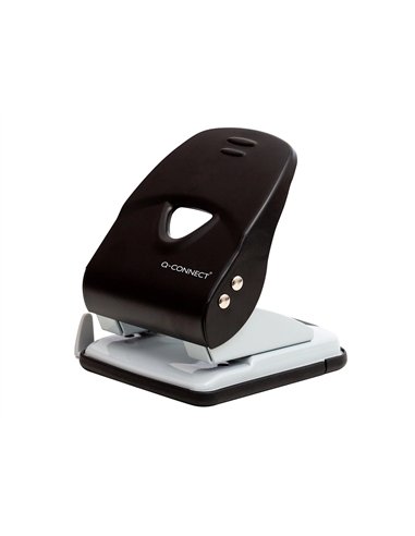 Perforateur q-connect kf14221 2 trous ouverture 4mm capacite 40 feuilles coloris noir.