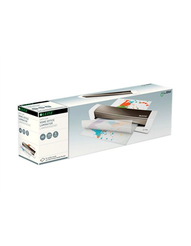 Plastifieuse leitz ilam home office a3 préchauffage 3min pour pochettes 80 à 125 microns gris foncé.