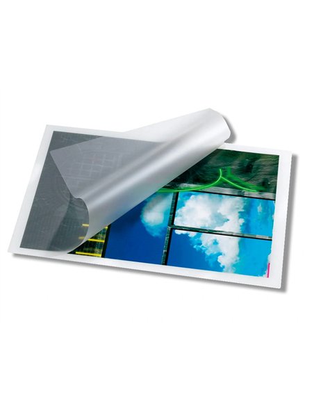 Pochette plastification q-connect à chaud économique format a6 105x148mm 125 microns boîte de 100 unités.