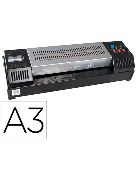 Plastifieuse q-connect professionnelle a3 resistance aux chocs a chaud jusqu'à 200 mc 4 rouleaux vitesse.