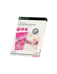 Pochette plastification leitz udt a4 125 microns coloris transparent boite 100 unites.