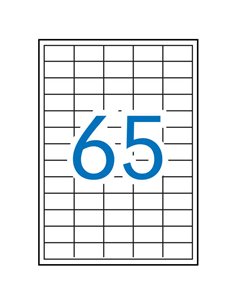 Étiquettes laser blanches permanentes Apli 38,0 x 21,2 mm, 250 feuilles