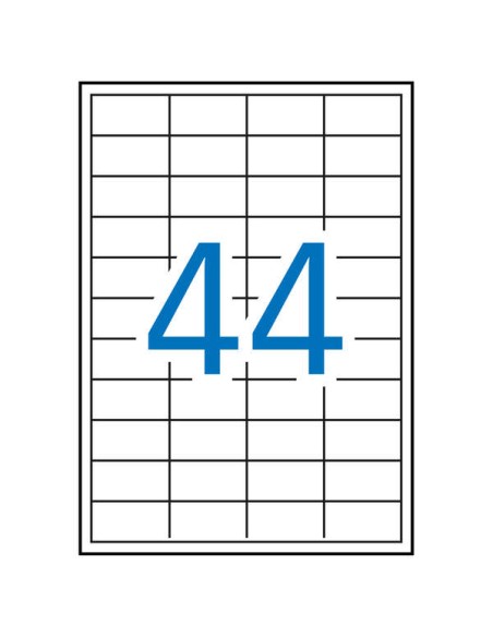 Étiquettes laser blanches permanentes Apli 48,5 x 25,4 mm, 250 feuilles