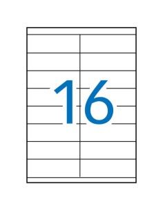 Étiquettes laser blanches permanentes Apli 105,0 x 35,0 mm, 250 feuilles