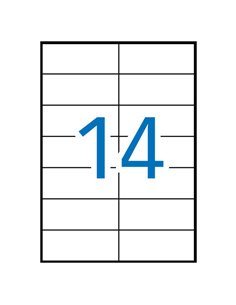 Étiquettes laser blanches permanentes Apli 105,0 x 42,4 mm, 250 feuilles