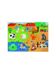 Puzzles geants djeco tactiloferme grandes pieces 20 pieces. 2