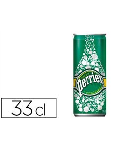 Eau gazeuse perrier canette 33cl.