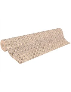 Rouleau papier cadeau kraft aux motifs clairefontaine p pins fluos 50m x 0,70m 70g..