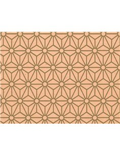 Rouleau papier cadeau kraft non verg aux motifs clairefontaine no l losanges or. 50m x 0,70m 70g..