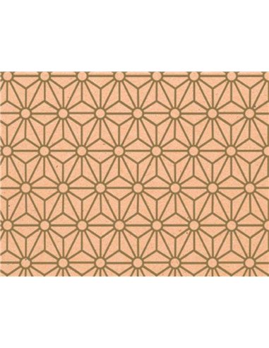 Rouleau papier cadeau kraft non verg aux motifs clairefontaine no l losanges or. 50m x 0,70m 70g..