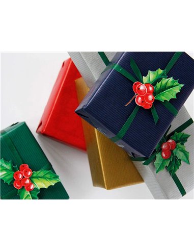 Rouleau papier cadeau kraft recycle aux motifs clairefontaine or 250m x 0,70m 60g..