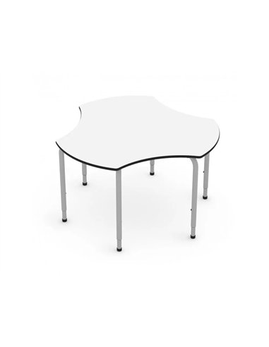 Table mirplay hexagonale metaldiam. 130cm maternelle.