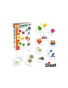 Memo diset memo des objets photos realistes objets du quotidien 54 cartes et 1 livret.