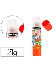 Stick de colle cleopatre invisible forte usage intensif sans solvant carton papier photos des 6 ans 21gr.