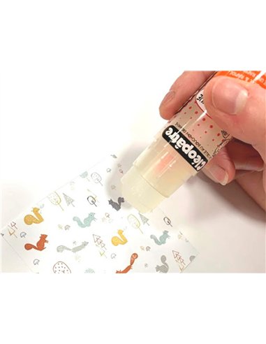 Stick de colle cleopatre invisible forte usage intensif sans solvant carton papier photos des 6 ans 21gr.