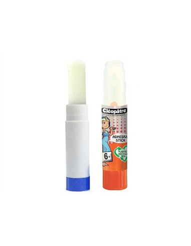Stick de colle cleopatre invisible forte usage intensif sans solvant carton papier photos des 6 ans 21gr.