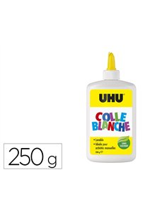 Colle uhu blanche flacon 250g.