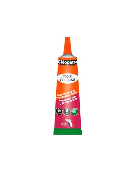 Colle transparente cleopatre universelle tube aluminium 30g.
