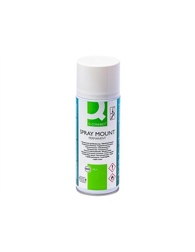 Colle q-connect adhesif spray mount adhesif permanent flacon 400 ml.