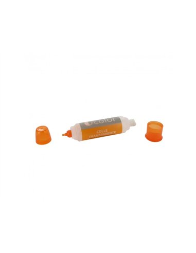 Flacon applicateur o color colle transparente bi pointe distributeur/brosse sans solvant bouchon anti.