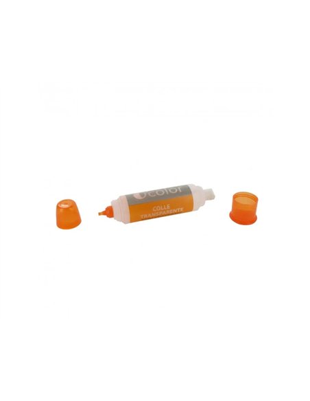 Flacon applicateur o color colle transparente bi pointe distributeur/brosse sans solvant bouchon anti.