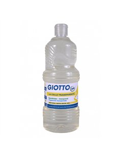 Colle transparente giotto sans solvant lavable multi supports flacon 1kg.