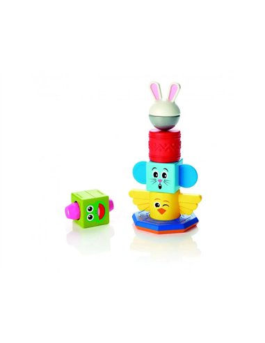 Le totem smart construction magnetique avec fiches defis 8 pieces et 24 fiches.
