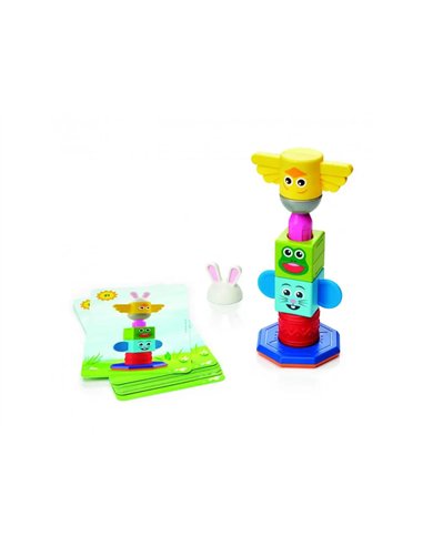 Le totem smart construction magnetique avec fiches defis 8 pieces et 24 fiches.