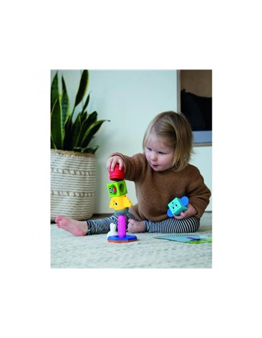 Le totem smart construction magnetique avec fiches defis 8 pieces et 24 fiches.