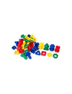 Lot de vis et boulons lap construction technique plastique 80 pieces et 16 fiches d activites.