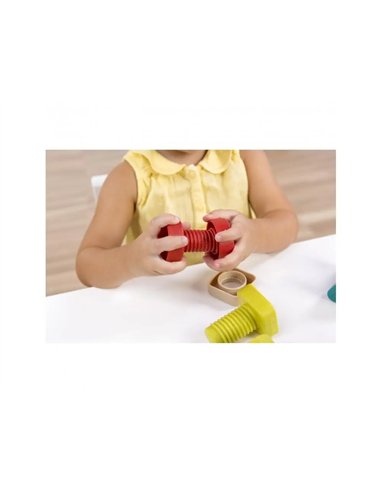 Lot de vis et boulons eco conãus miniland fibre plastique et bois 100% recycleble 24 pieces et 4.