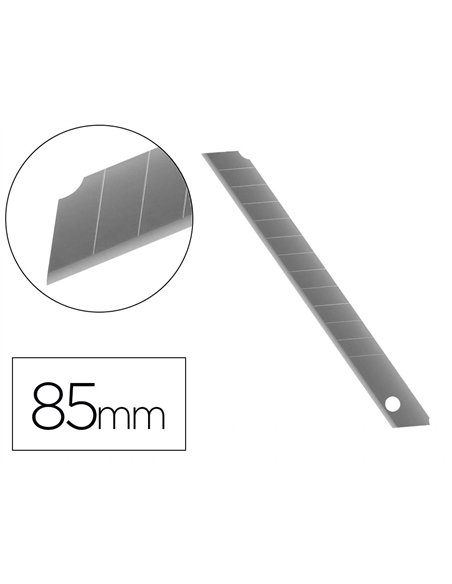 Lame 9mm de rechange q-connectpour cutters kf10631/kf00234/kf10940/kf10938/kf10934 blister 10 unites.