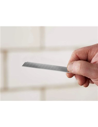 Lame 9mm de rechange q-connectpour cutters kf10631/kf00234/kf10940/kf10938/kf10934 blister 10 unites.