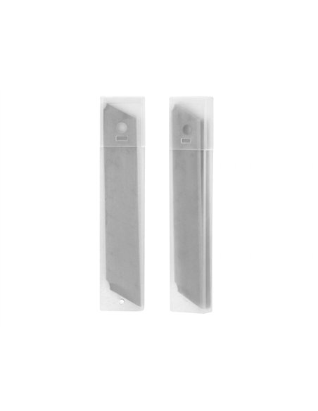 Lame 18mm de rechange q-connect pour cutters kf10632/kf10635/kf10937/kf10634 blister 12 unites.