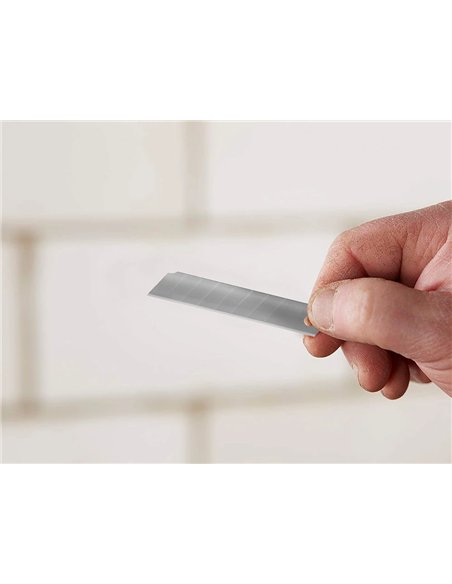 Lame 18mm de rechange q-connect pour cutters kf10632/kf10635/kf10937/kf10634 blister 12 unites.