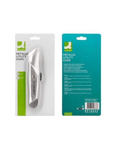 Cutter xd-53 q-connect en metal lame 18mm rectractable mecanisme de blocage.