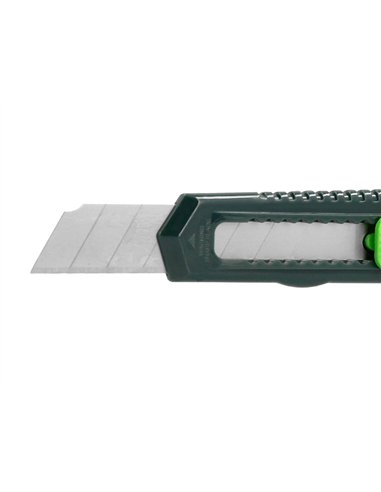 Cutter xd-43 q-connect en plastique abs lame 18mm retractable interchangeable precoupee avec frein de securite.