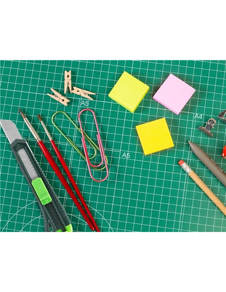 Cutter xd-43 q-connect en plastique abs lame 18mm retractable interchangeable precoupee avec frein de securite.