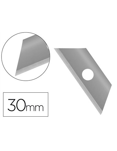 Lame rechange q-connect cutter étroit 9mm blister 10 unités.