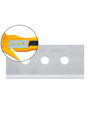 Lame rechange olfa cutter securite sk10 etui 10 unites.