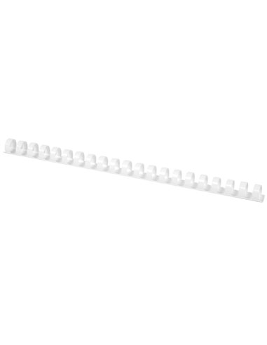 Anneau plastique à relier q-connect capacité 120f 16mm diamètre coloris blanc boîte 50 unités.