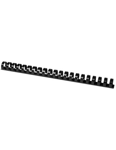 Anneau plastique à relier q-connect capacité 180f 22mm diamètre coloris noir boîte 50 unités.